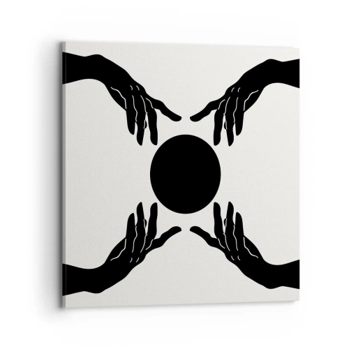 Bild auf Leinwand - Leinwandbild - Geheimes Zeichen - 70x70 cm