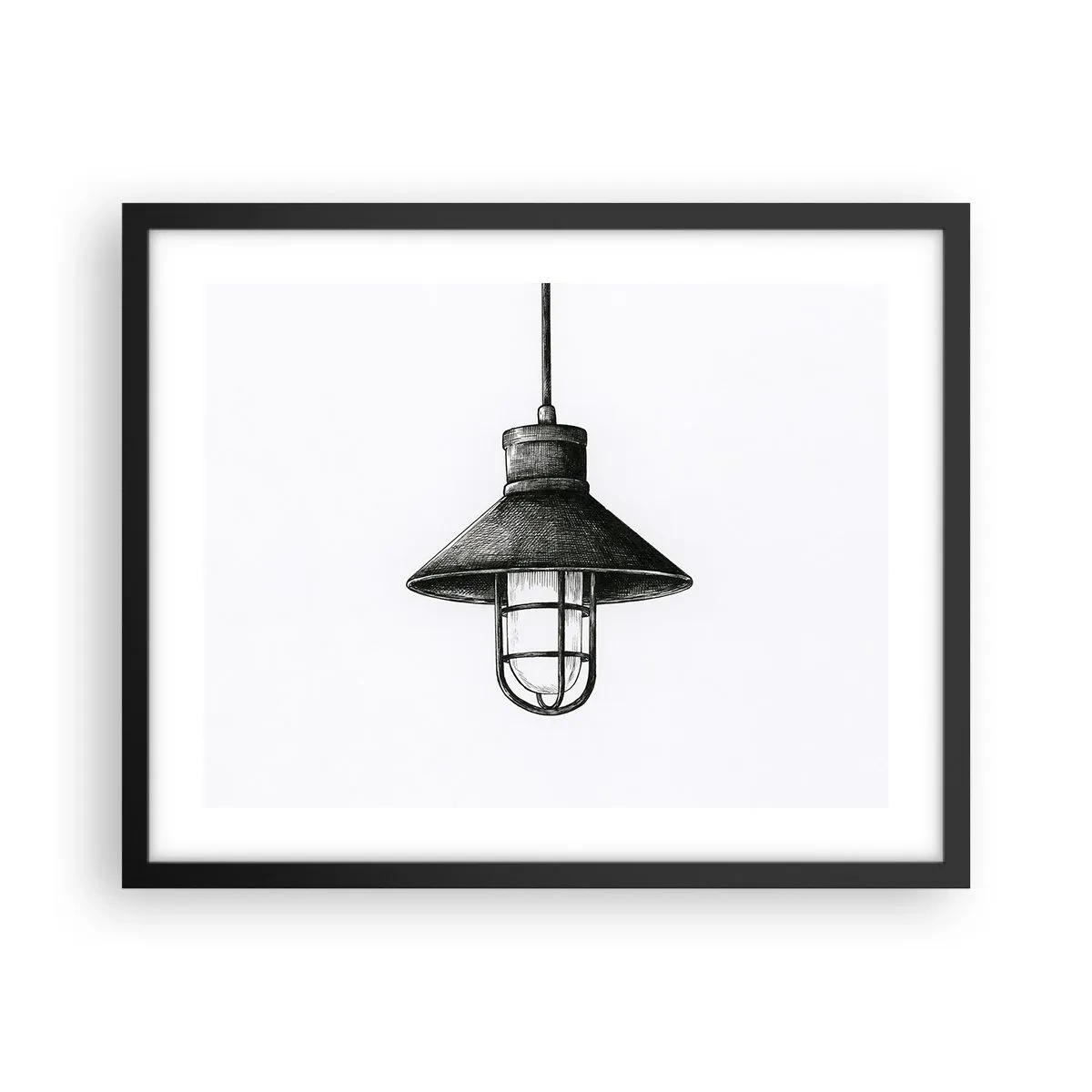 Poster in einem schwarzem Rahmen - Wie vor Jahren… - 50x40 cm