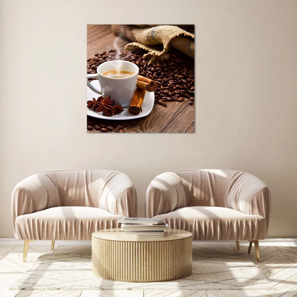 Glasbild - Bild auf glas - Würziger Geschmack und Aroma - 70x70 cm