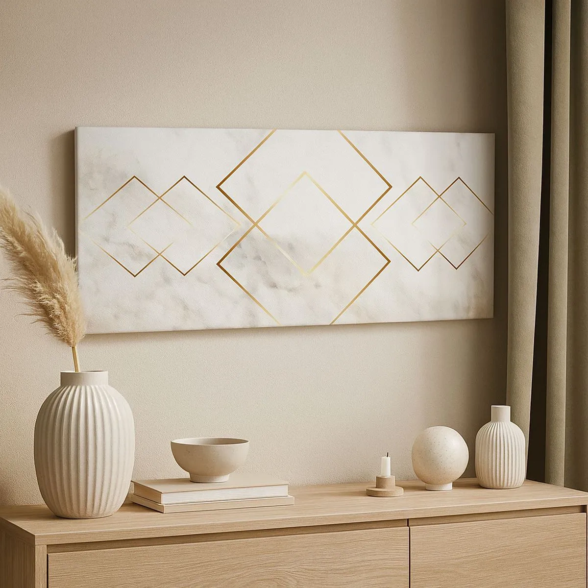 Bild auf Leinwand - Leinwandbild - Ein Blick in die Unendlichkeit - 100x40 cm