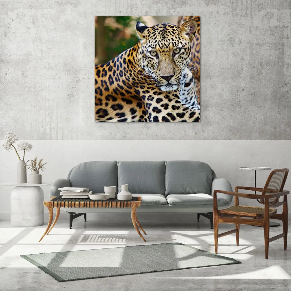 Glasbild - Bild auf glas - Wild und ruhig - 40x40 cm