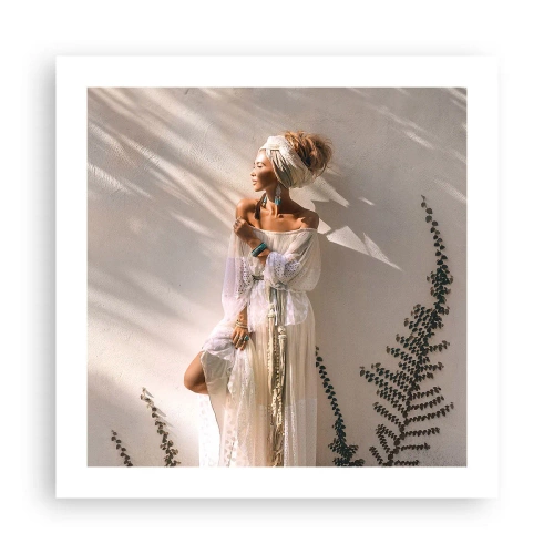 Poster - Die Sonne und das Mädchen - 50x50 cm