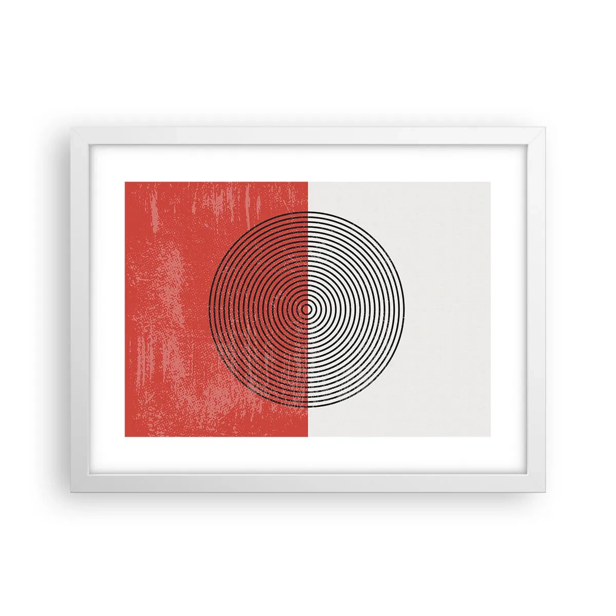 Poster in einem weißen Rahmen - Auf den Punkt gebracht - 40x30 cm