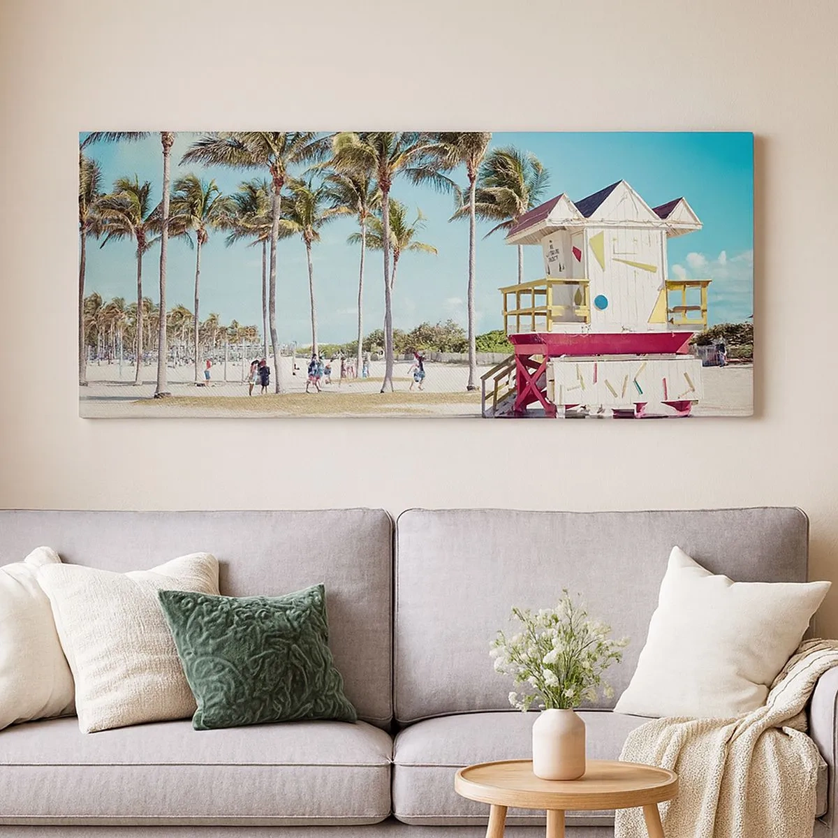 Bild auf Leinwand - Leinwandbild - Dir steht ein schöner Tag bevor - 100x40 cm