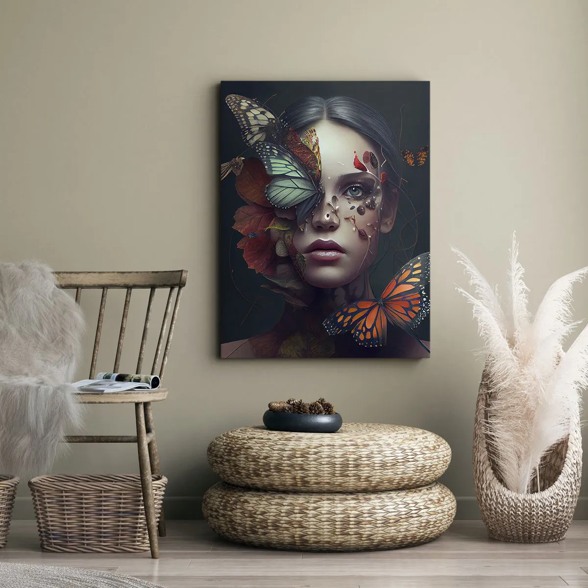 Bild auf Leinwand - Leinwandbild - Wunderbare Metamorphose - 45x80 cm