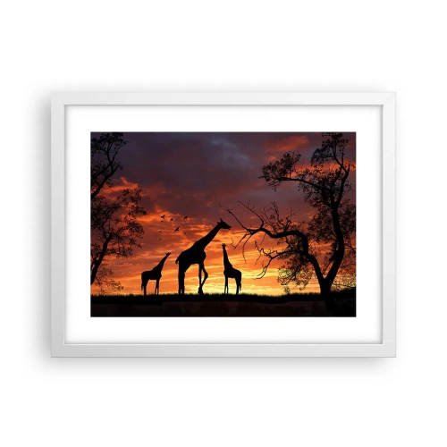 Poster in einem weißen Rahmen - Ein kleines Abendessen mit deinen Liebsten - 40x30 cm