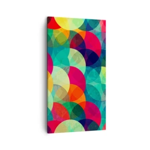 Bild auf Leinwand - Leinwandbild - Aufstieg zum Regenbogen - 45x80 cm