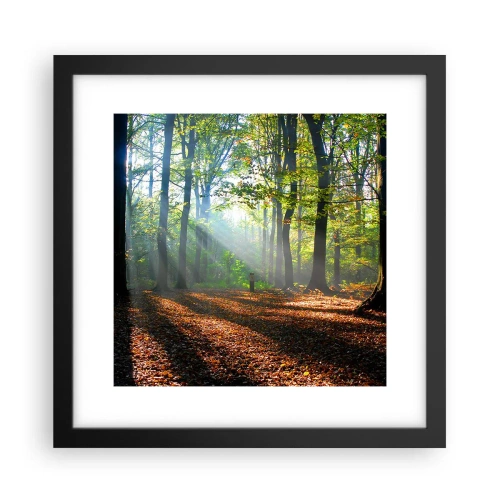 Poster in einem schwarzem Rahmen - Licht und Schatten - 30x30 cm
