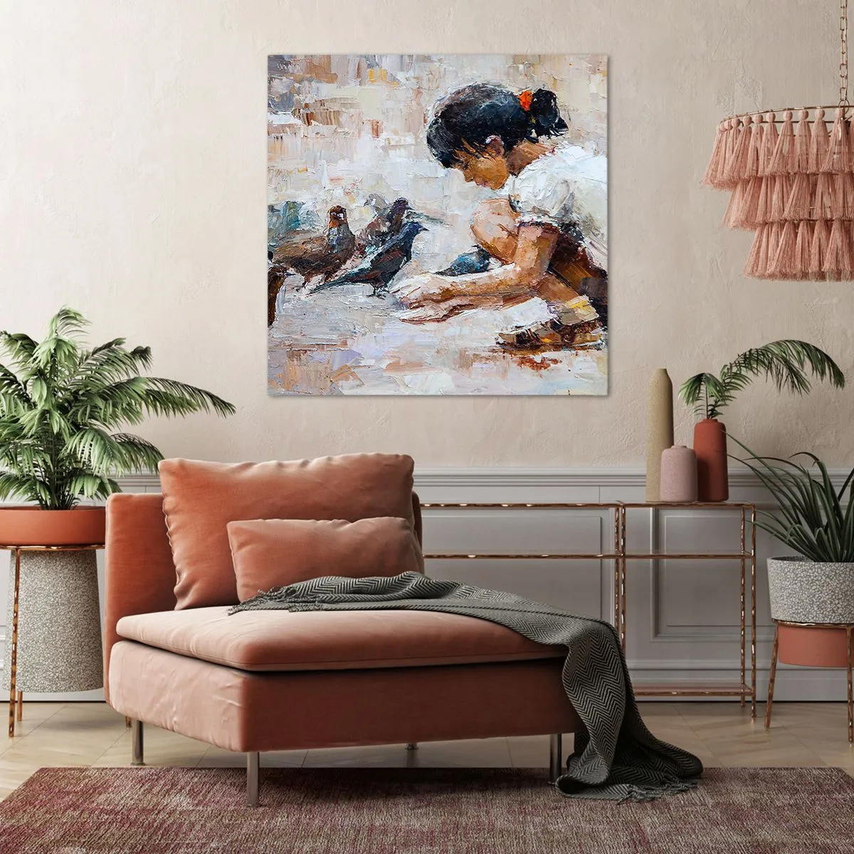 Bild auf Leinwand - Leinwandbild - Die Kleinen und die Schönsten - 40x40 cm