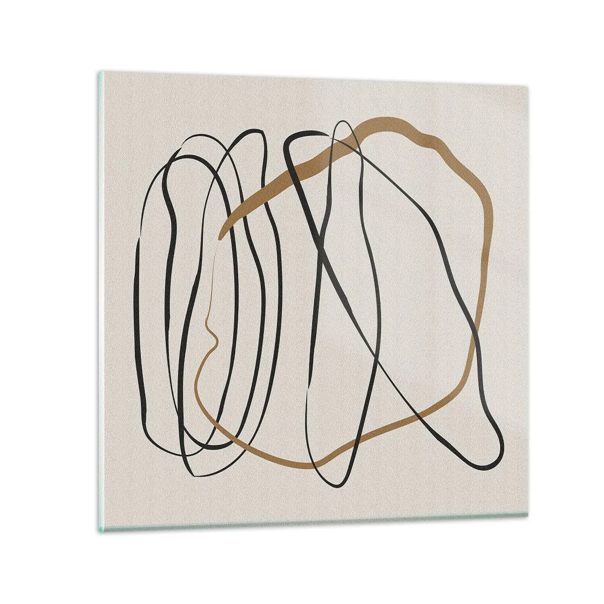 Glasbild - Bild auf glas - Komposition – Looptanz - 40x40 cm