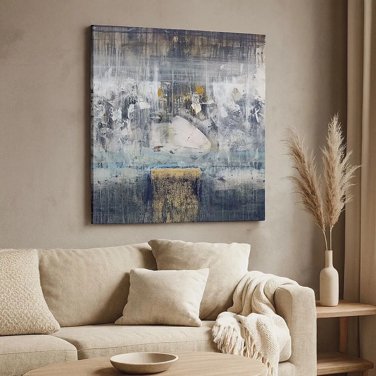 Bild auf Leinwand - Leinwandbild - Wie auf Eis, wie nach Dezember - 30x30 cm