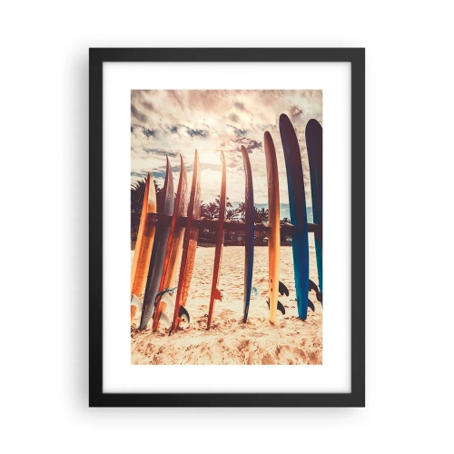 Poster in einem schwarzem Rahmen - Gute Nacht bis morgen - 30x40 cm
