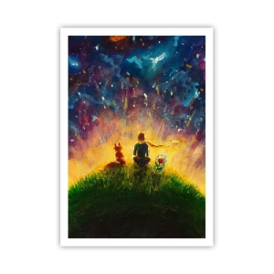 Poster - Liebe und Freundschaft - die ganze Welt - 70x100 cm