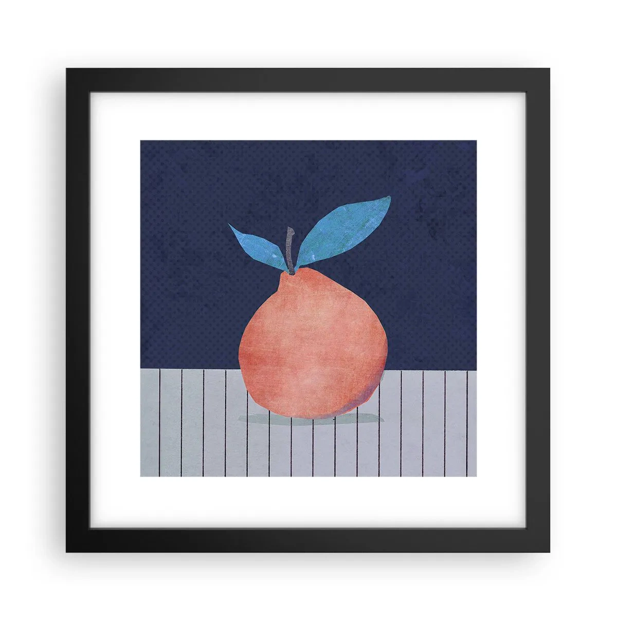 Poster in einem schwarzem Rahmen - Konvexität und Ebene - 30x30 cm