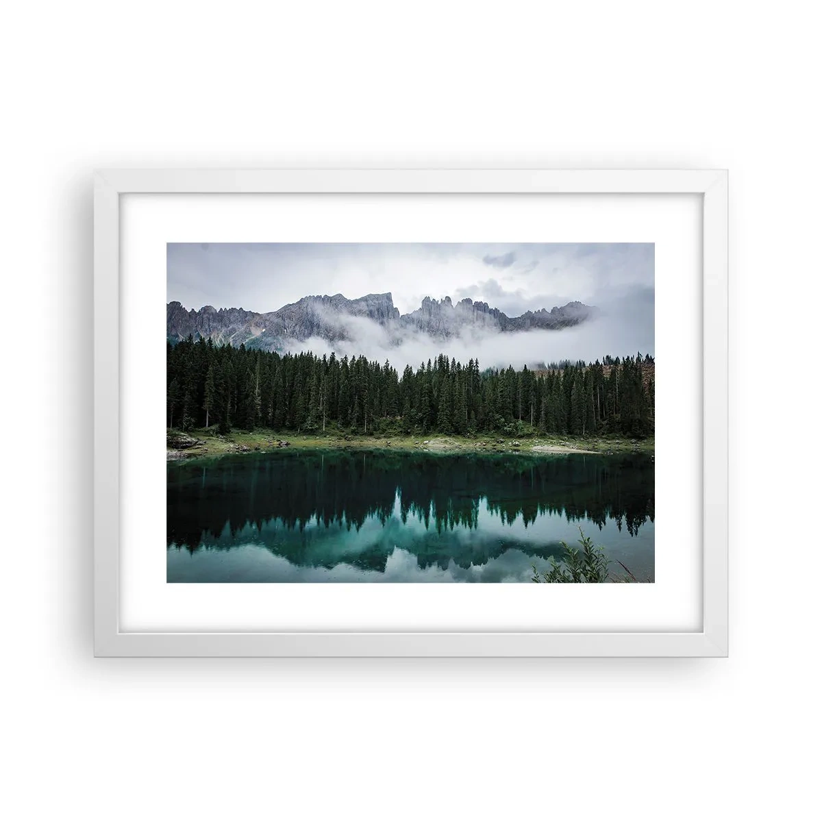 Poster in einem weißen Rahmen - Leise, leise, lass uns das Trinkwasser nicht wecken ... - 40x30 cm