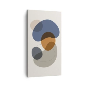 Bild auf Leinwand - Leinwandbild - Farbtropfen - 45x80 cm