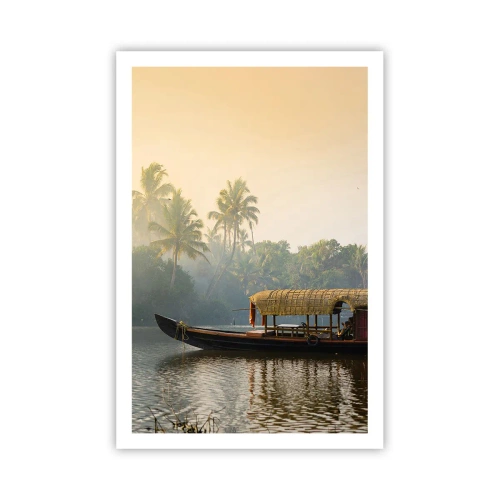 Poster - Haus am Fluss - 61x91 cm