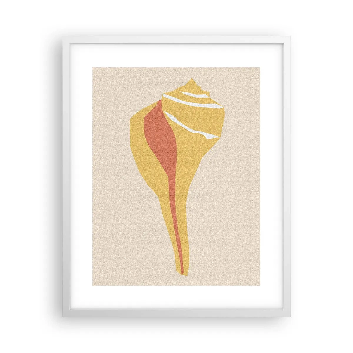 Poster in einem weißen Rahmen - Organische Abstraktion – Wachstum - 40x50 cm