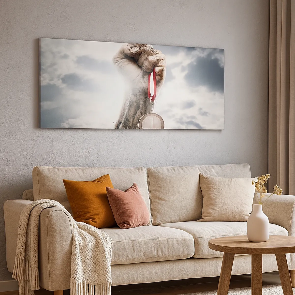 Bild auf Leinwand - Leinwandbild - Per aspera ad astra - 30x30 cm