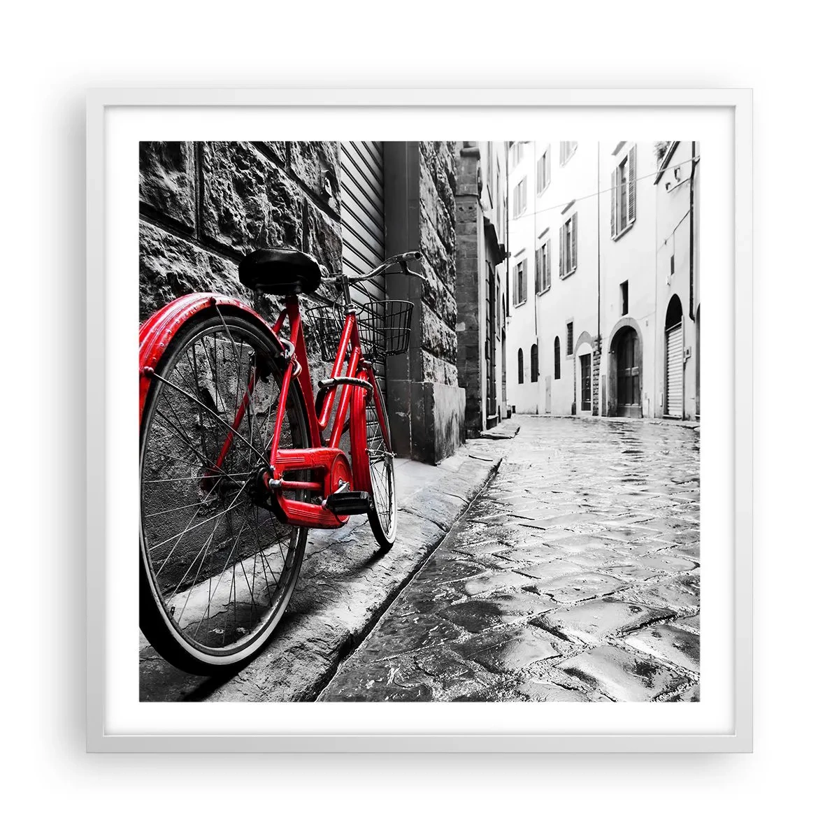 Poster in einem weißen Rahmen - Wahre Schönheit wird nicht alt - 60x60 cm