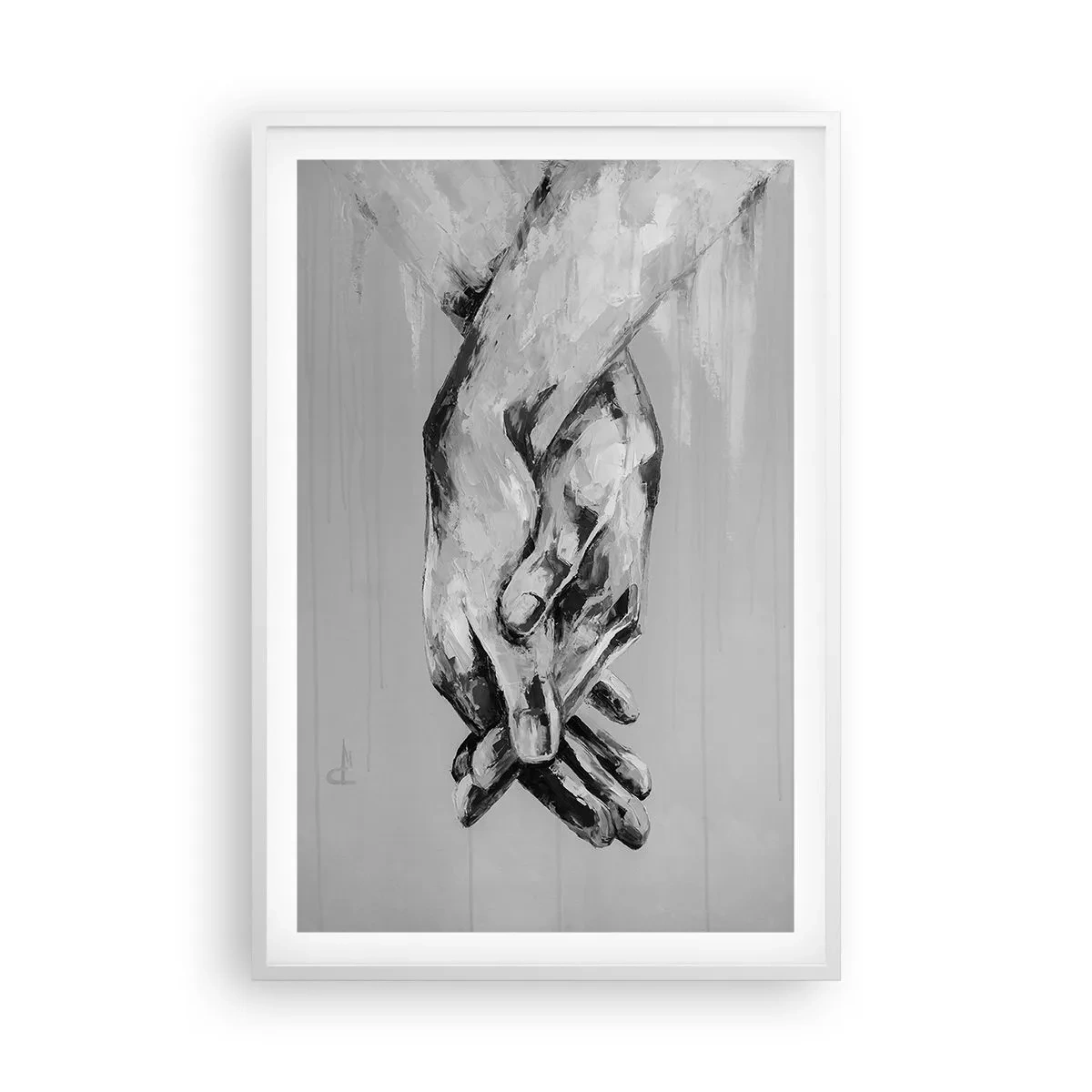 Poster in einem weißen Rahmen - Anfang… - 61x91 cm