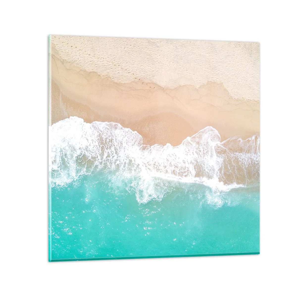 Glasbild - Bild auf glas - Eine streichelnde Berührung - 30x30 cm
