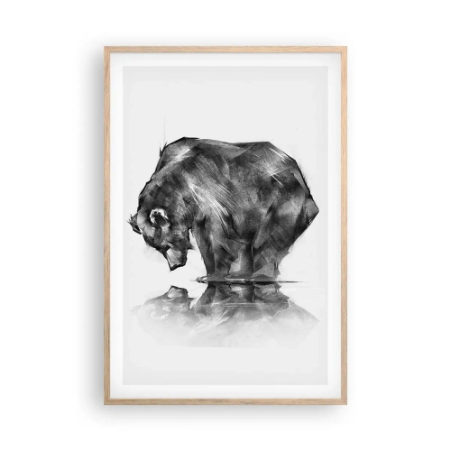 Poster in einem Rahmen aus heller Eiche - Schön, jemanden in der Nähe zu sehen - 61x91 cm