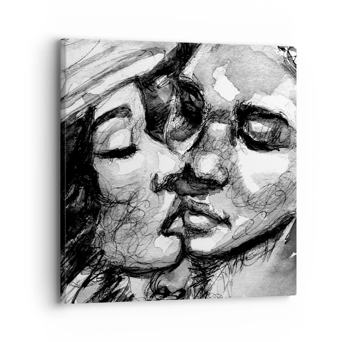 Bild auf Leinwand - Leinwandbild - Zärtlicher Moment - 30x30 cm
