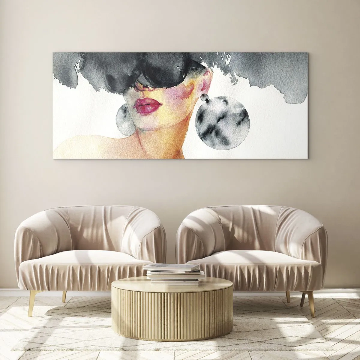 Glasbild - Bild auf glas - Das Geheimnis der Eleganz - 100x40 cm
