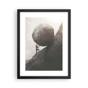 Poster in einem schwarzem Rahmen - Ich glaube wider alle Hoffnung - 30x40 cm