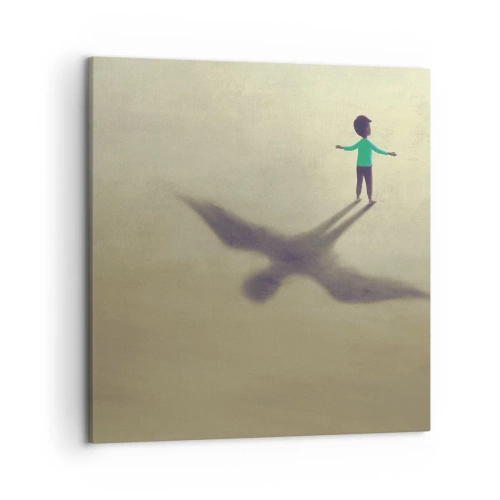 Bild auf Leinwand - Leinwandbild - Der Held der Zukunft - 50x50 cm