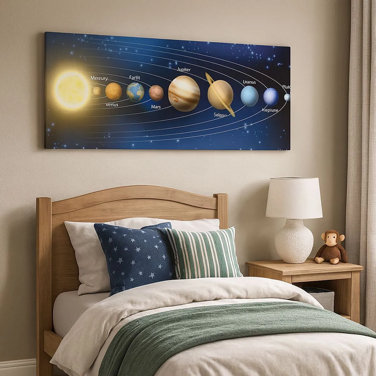 Bild auf Leinwand - Leinwandbild - Einer von zehn - 100x40 cm