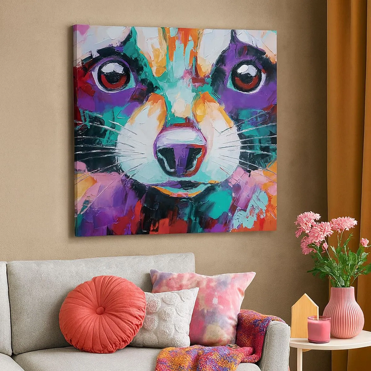 Bild auf Leinwand - Leinwandbild - Nur gute Emotionen - 30x30 cm