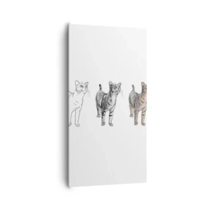 Bild auf Leinwand - Leinwandbild - Zeichenunterricht - 65x120 cm