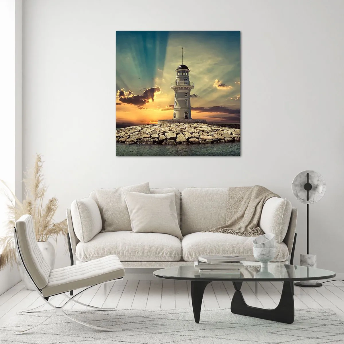 Glasbild - Bild auf glas - Licht - Gut - Schönheit - 50x50 cm