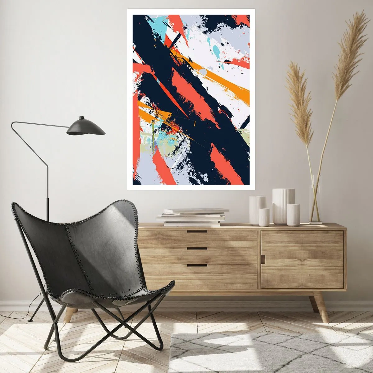 Poster - Dynamische Komposition - 40x50 cm