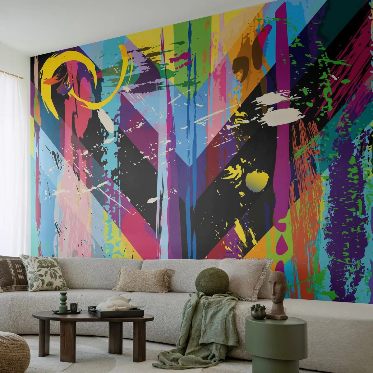 Fototapete Standard Eco - Von oben nach unten - Abstraktion, Stück, Grafik - 150x105 cm