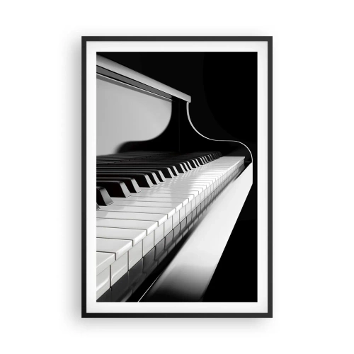 Poster in einem schwarzem Rahmen - Harmonie von Formen und Farben - 61x91 cm