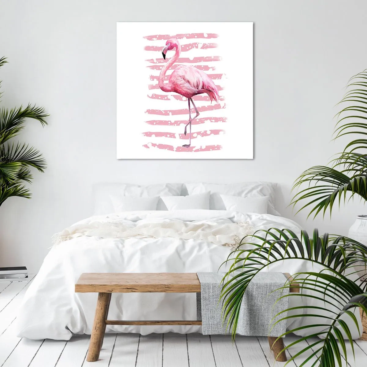 Bild auf Leinwand - Leinwandbild - In Würde, aber in Pink - 30x30 cm