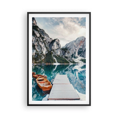 Poster in einem schwarzem Rahmen - Wir zeigen Ihnen Schönheit - 61x91 cm