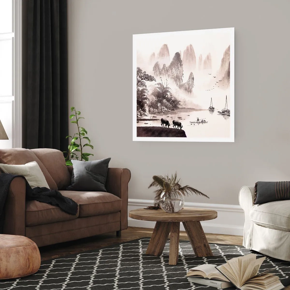 Poster - Der exotische Alltag des Ostens - 60x60 cm