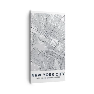 Bild auf Leinwand - Leinwandbild - Die Anatomie einer Metropole - 65x120 cm