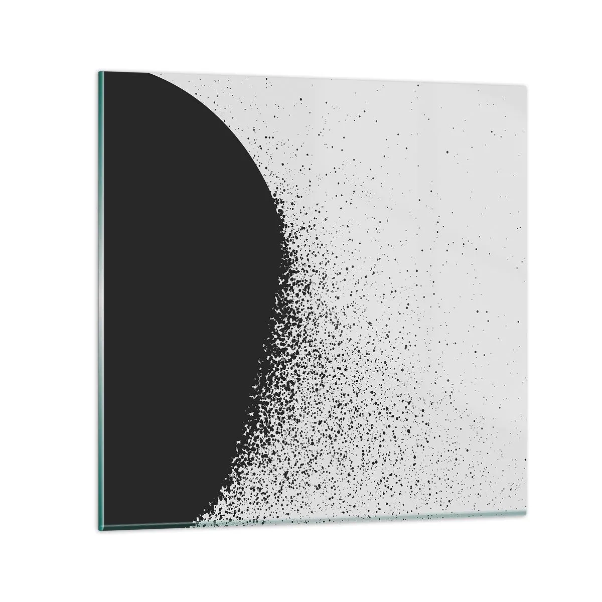 Glasbild - Bild auf glas - Bewegung von Molekülen - 30x30 cm