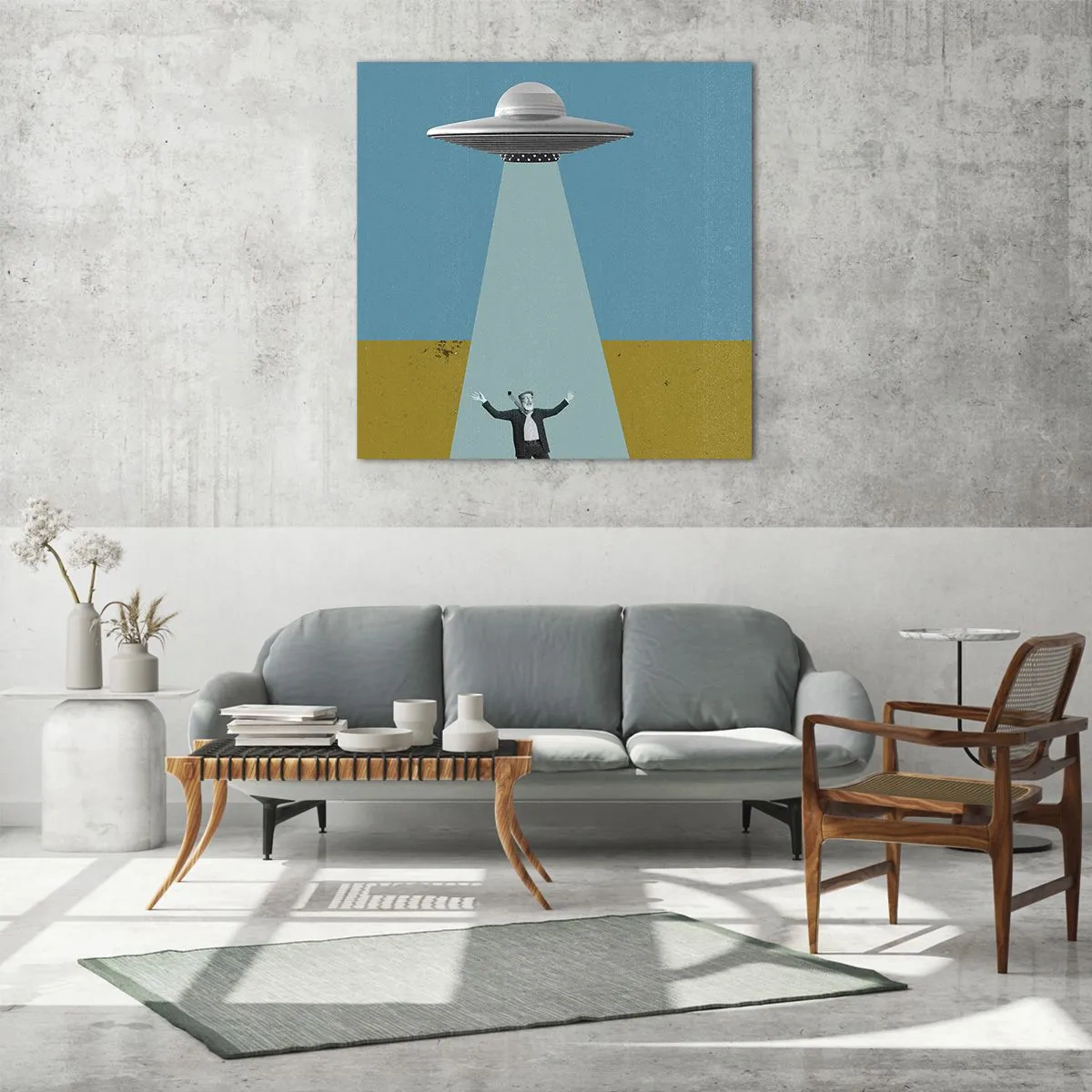 Glasbild - Bild auf glas - Nahe Begegnung - 40x40 cm