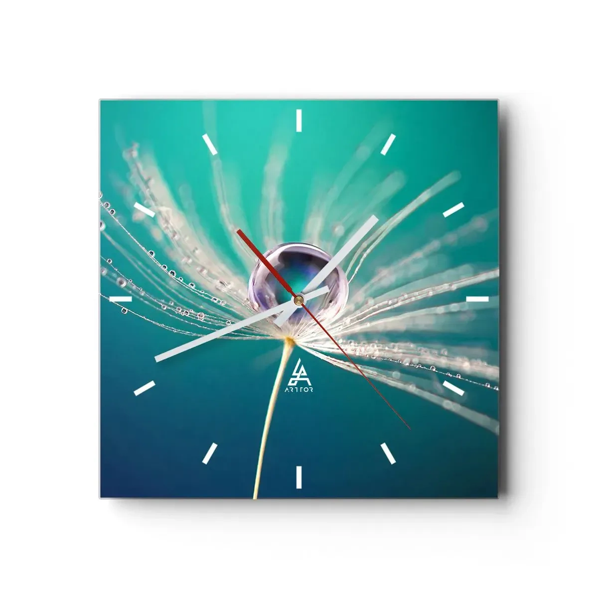 Wanduhr - Glasuhr - Mystischer Moment - 40x40 cm