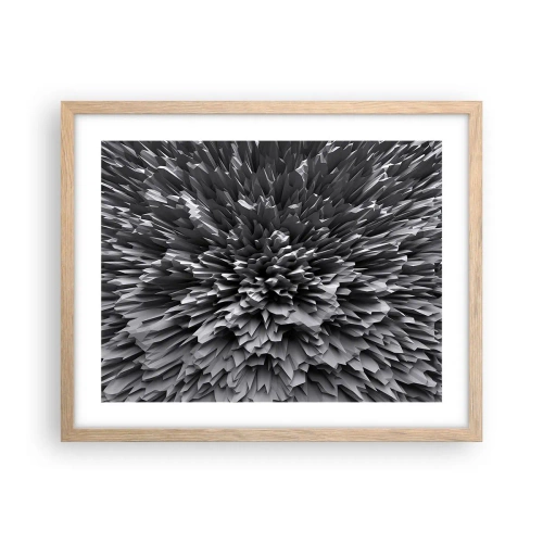 Poster in einem Rahmen aus heller Eiche - Härter kann es nicht werden - 50x40 cm