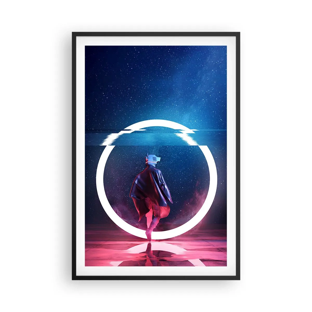 Poster in einem schwarzem Rahmen - Zwischen den Welten - 61x91 cm