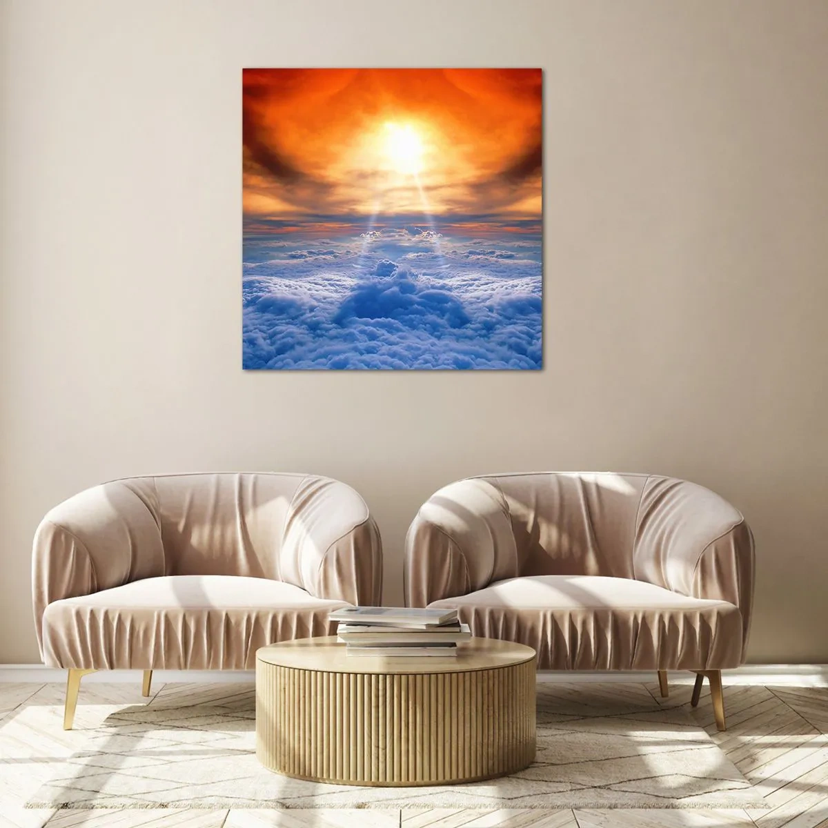 Glasbild - Bild auf glas - Mystische Landschaft - 30x30 cm