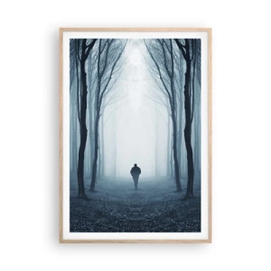 Poster in einem Rahmen aus heller Eiche - Alles einfach und übersichtlich - 70x100 cm
