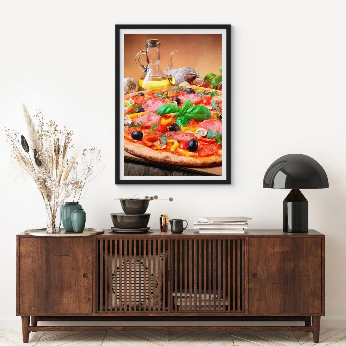 Poster in einem schwarzem Rahmen - Mit echtem italienischem Flair - 30x40 cm